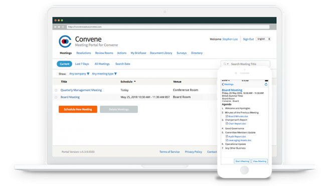 Convene as a Board Books Software